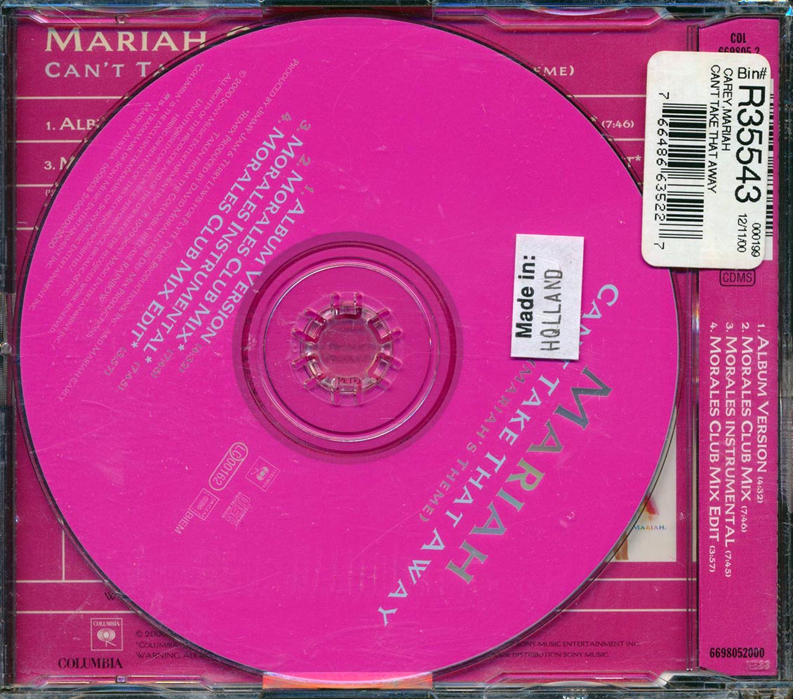 Mariah Carey - Can't Take That Away Music CD