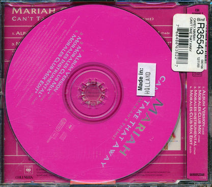Mariah Carey - Can't Take That Away Music CD