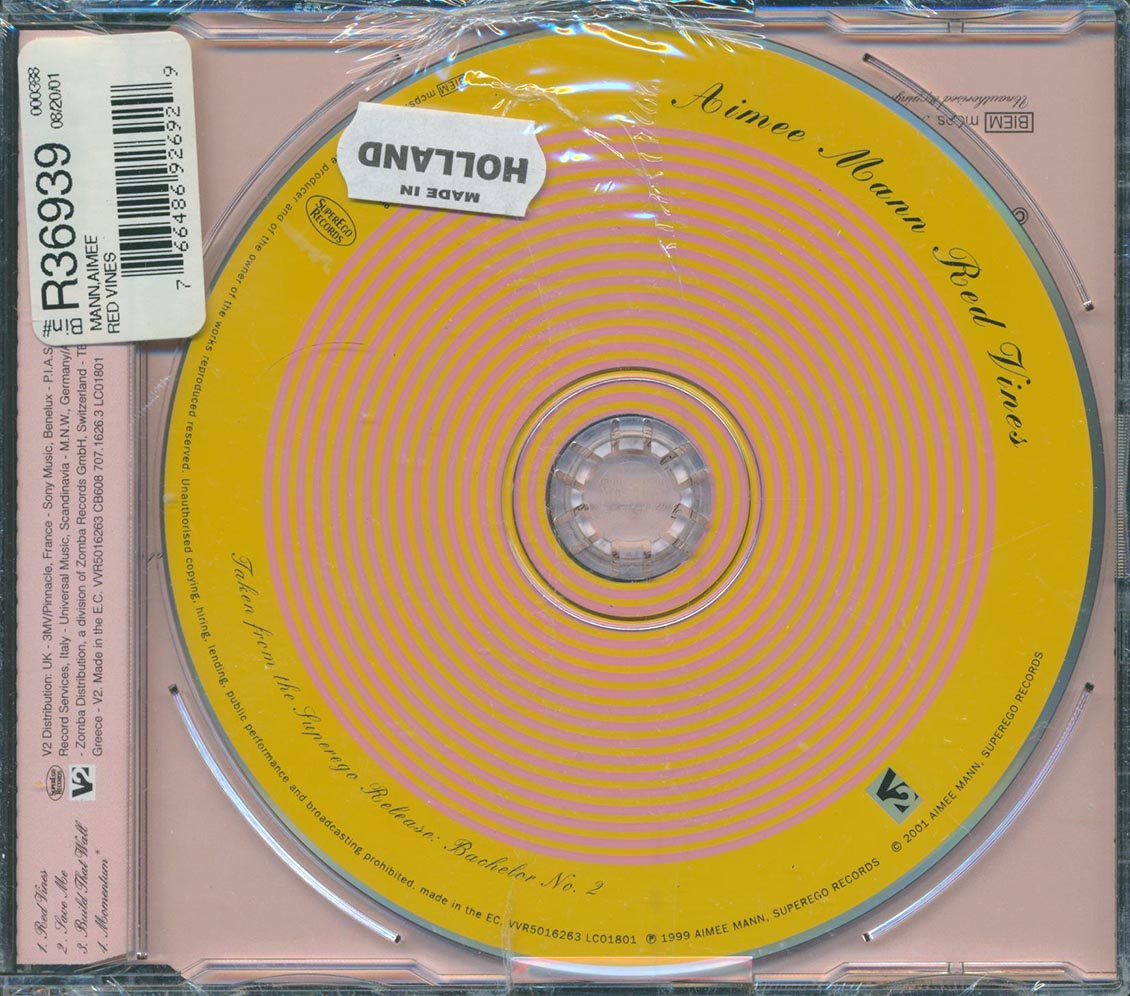 Aimee Mann - Red Vines Music CD