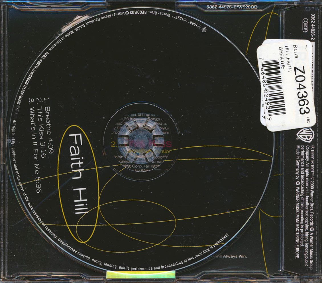 Faith Hill - Breathe Music CD