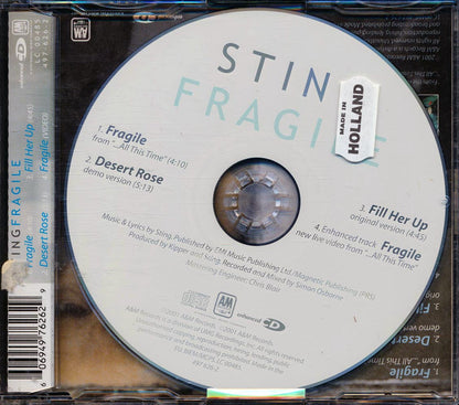 Sting - Fragile Music CD