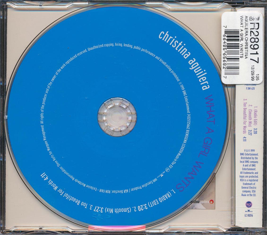 Christina Aguilera - What A Girl Wants Music CD