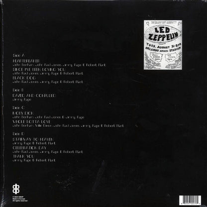 Led Zeppelin - Live At Orlando Stadium, Florida, August 31st, 1971 (2xLP) Vinyl Record