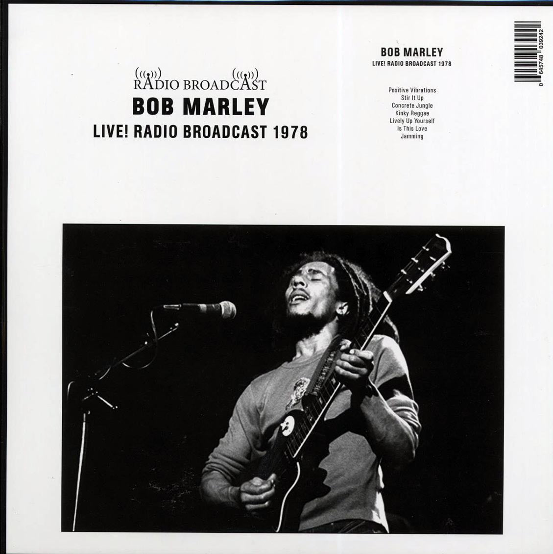 Bob Marley - Live Radio Broadcast 1978 Vinyl Record