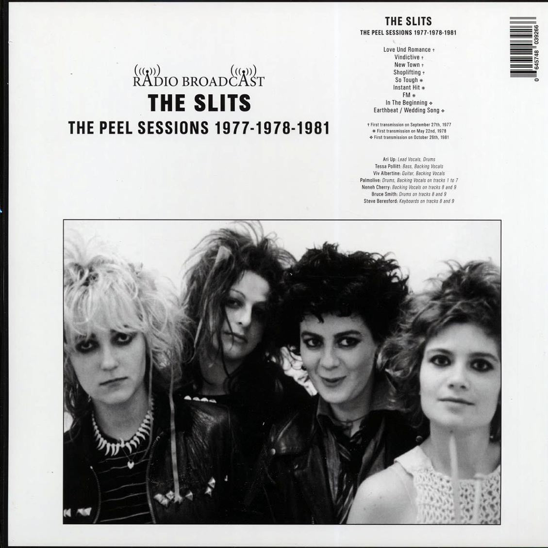 The Slits - The Peel Sessions 1977-1978-1981 Vinyl Record