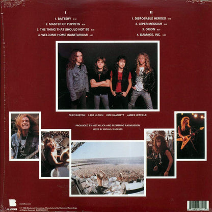 Metallica - Master Of Puppets (2017 PRESS) (180g) (remastered) Vinyl Record