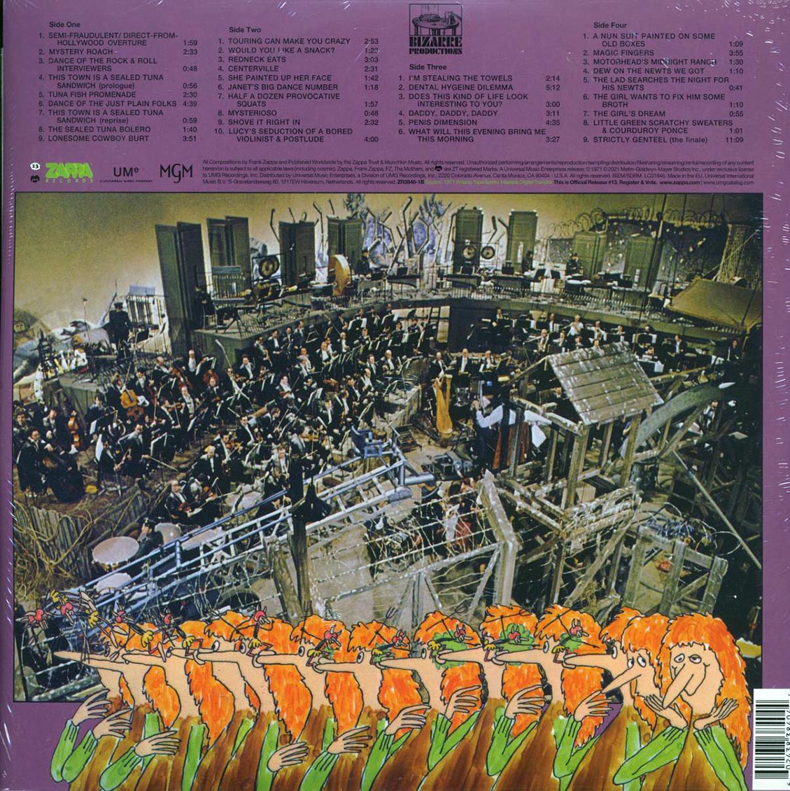 Frank Zappa - 200 Motels (50th Anniv. Ed.) (2xLP) (180g) (remastered) Vinyl Record