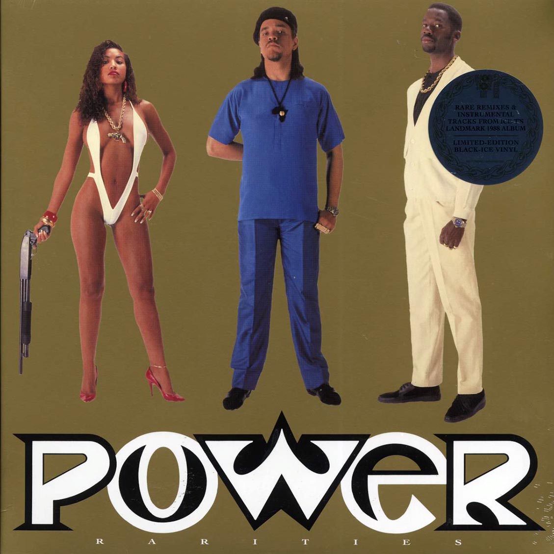Ice-T - Power Rarities: Rare Remixes & Instrumental Tracks (black ice vinyl) Vinyl Record