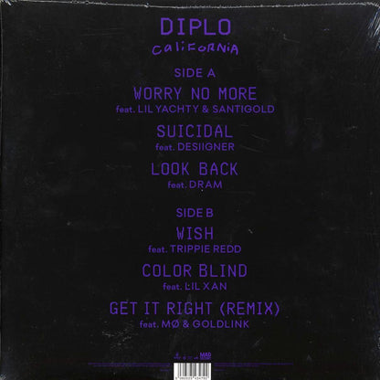 Diplo - California (purple vinyl) (incl. CD) Vinyl Record