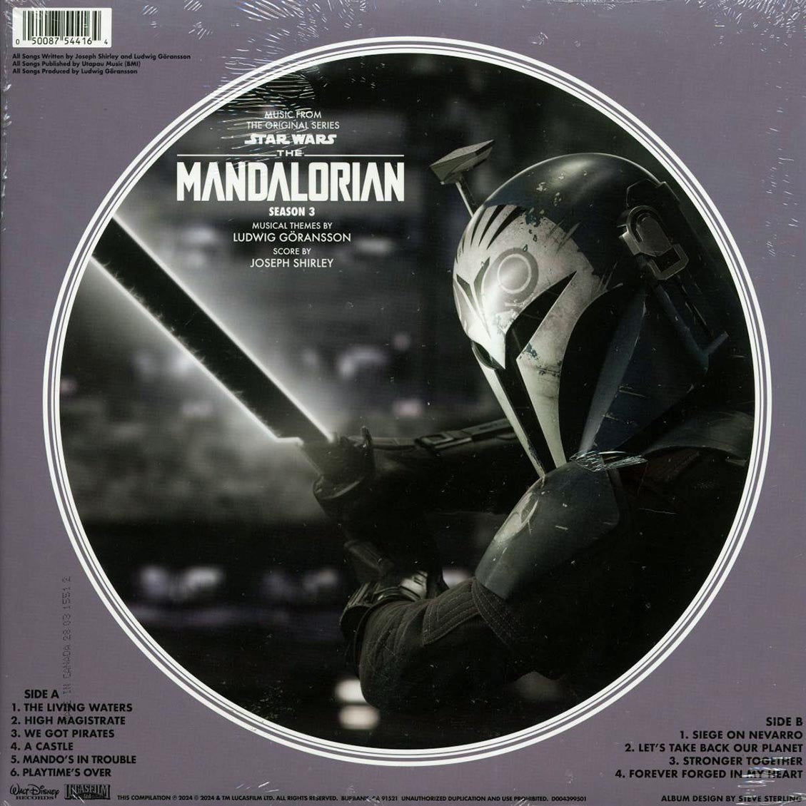 Joseph Shirley, Ludwig Goransson - Star Wars: The Mandalorian Season 3 (ltd. ed.) (picture disc) Vinyl Record