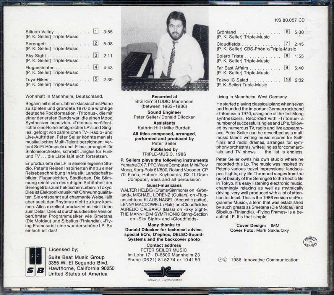 Peter Seiler - Flying Frames Music CD
