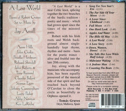 Jay Ansill - A Lost World: Poems Of Robert Graves Set As Songs Music CD