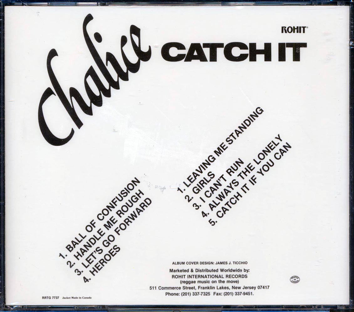 Chalice - Catch It Music CD