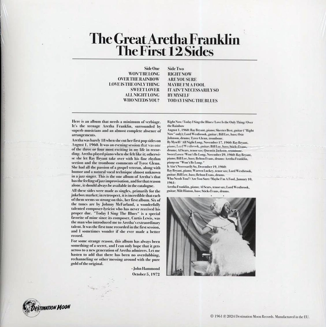 Aretha Franklin - The Great Aretha Franklin (ltd. 500 copies made) (clear vinyl) Vinyl Record