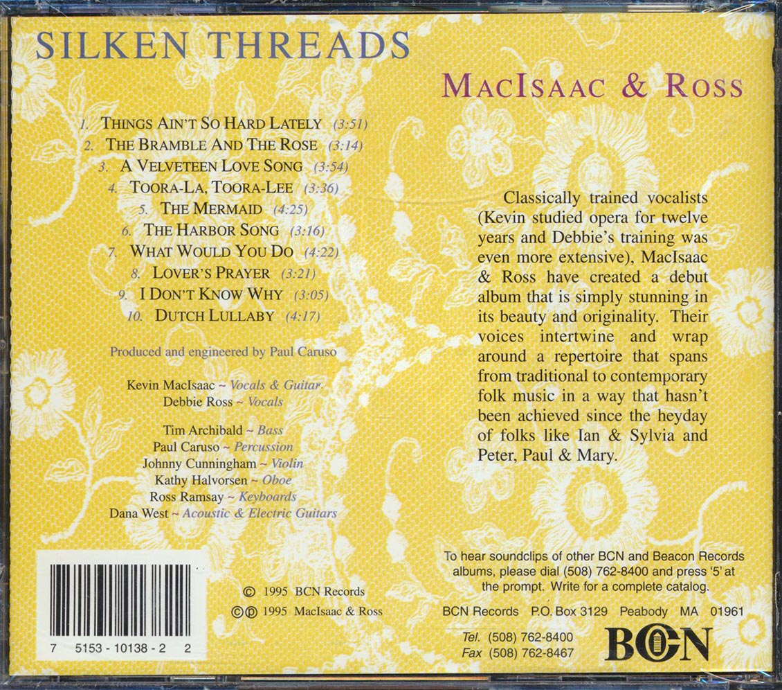 MacIsaac & Ross - Silken Threads Music CD