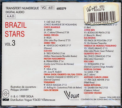 Gilberto Gil, Jorge Ben, Edu Lobo, Caetano Veloso, Etc. - Brazil Stars Volume 3 Music CD