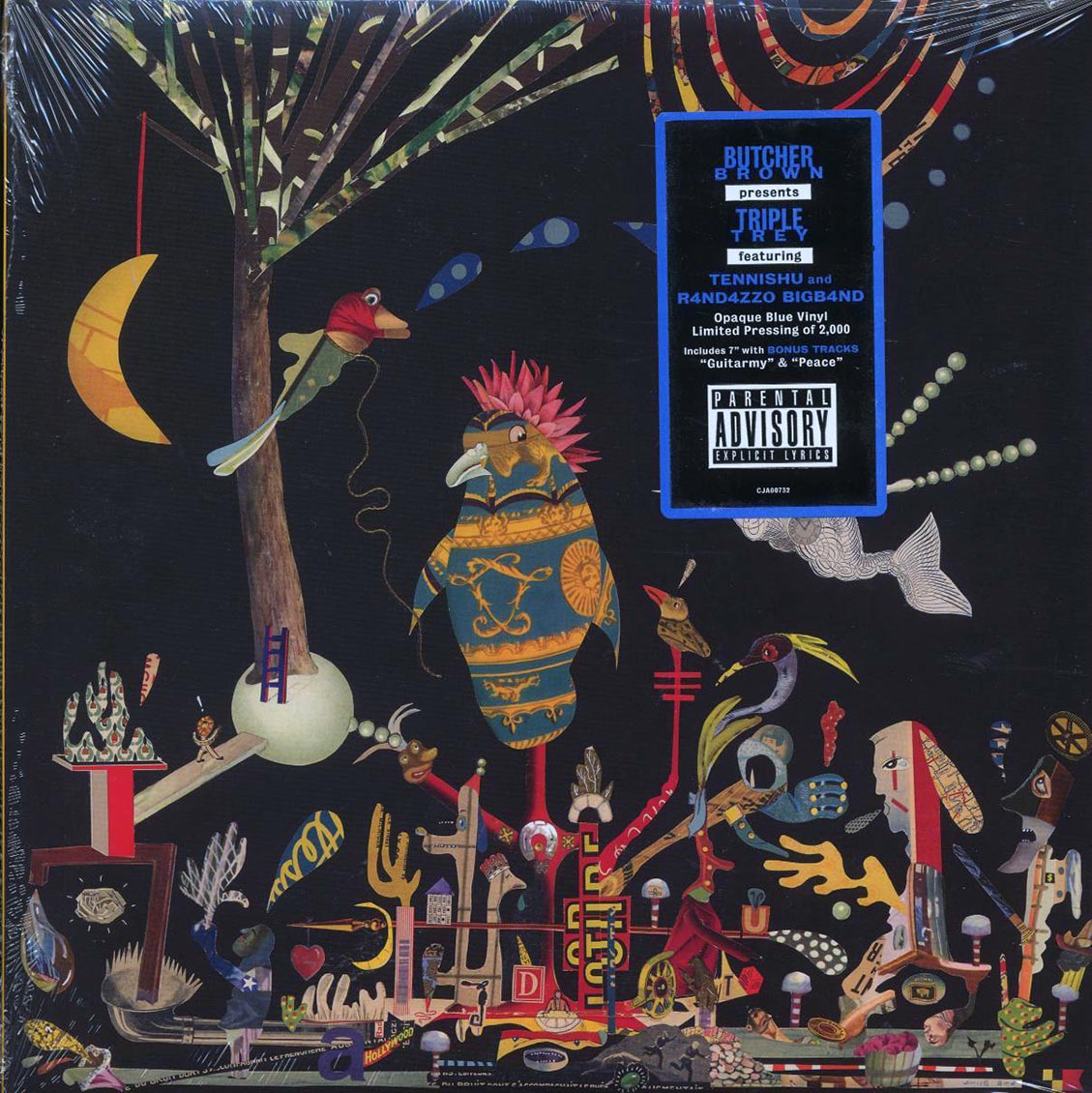 Butcher Brown, Tennishu, R4nd4zzo Bigb4nd - Triple Trey (ltd. ed.) (blue vinyl) (incl. a bonus 45rpm vinyl) Vinyl Record