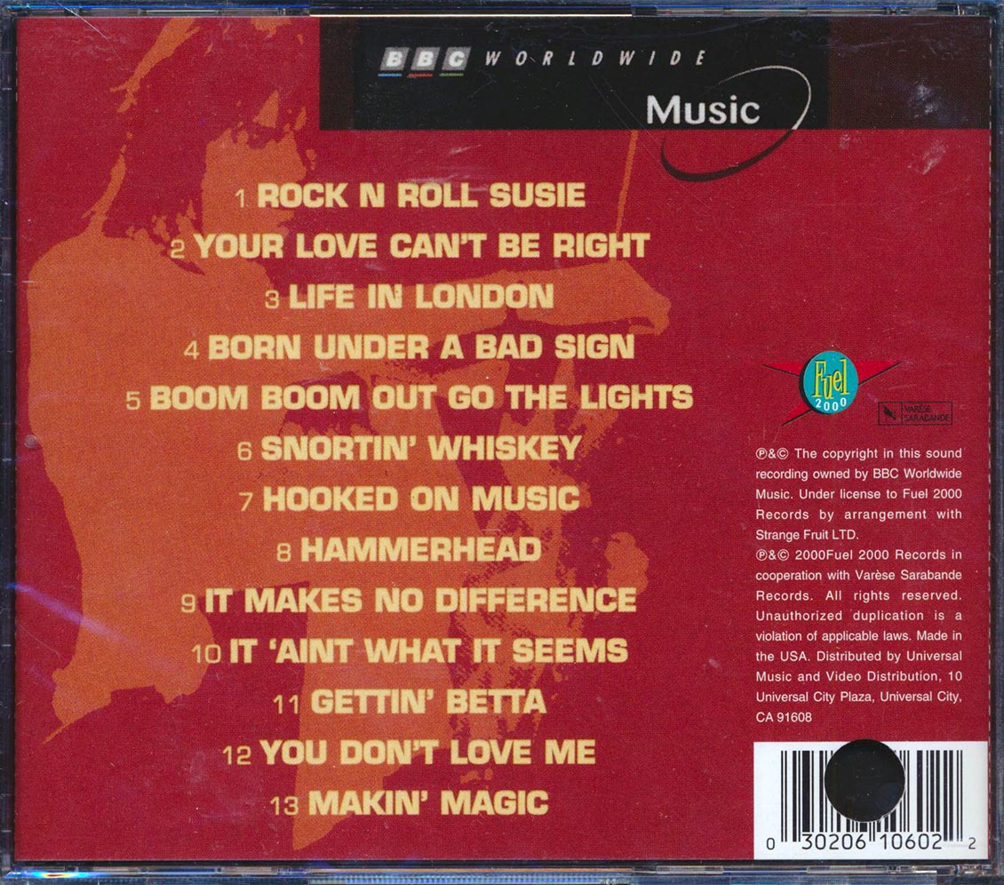 Pat Travers Band - BBC Radio 1: Live In Concert Music CD