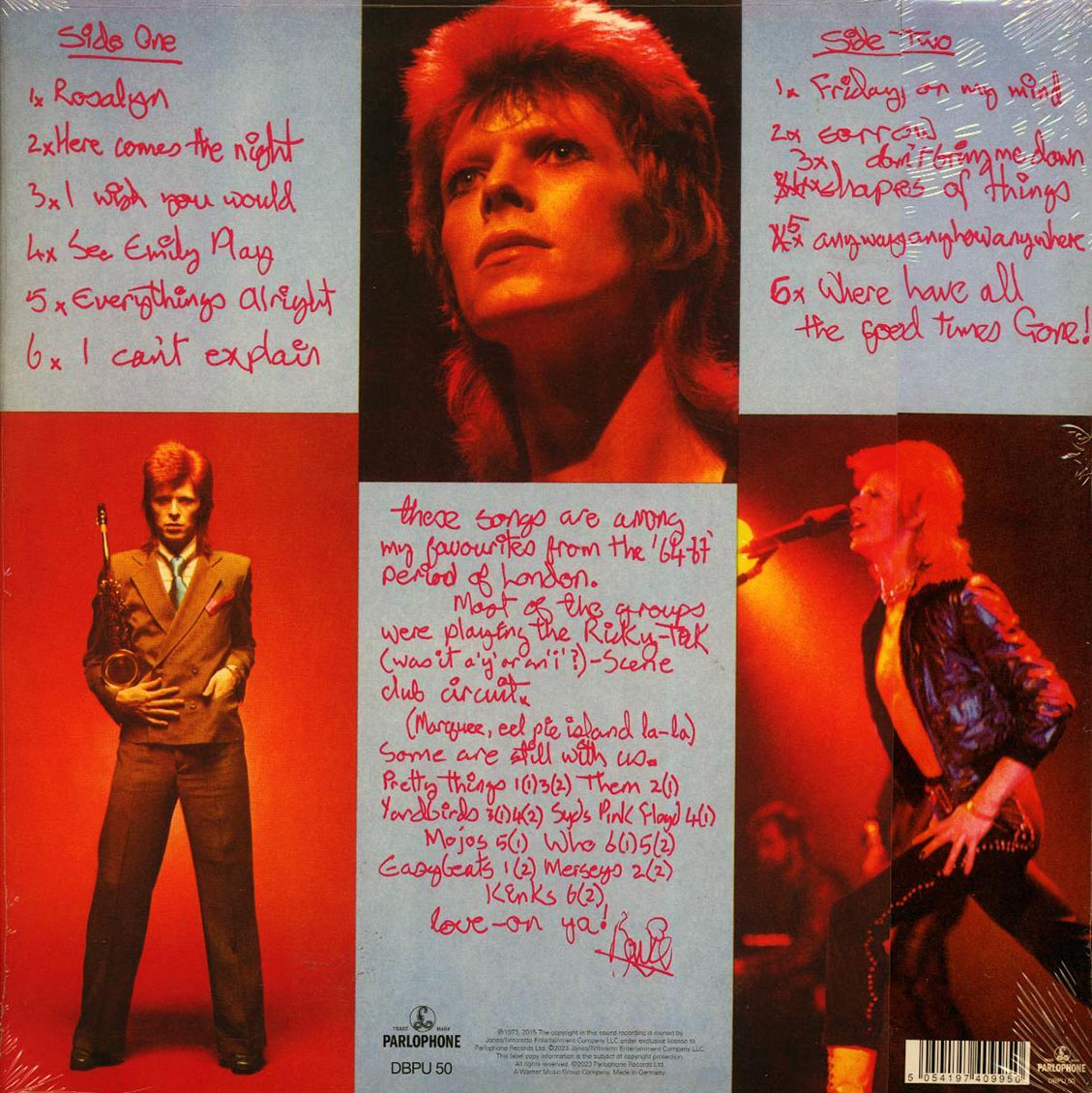 David Bowie - Pinups (50th Anniv. Ed.) Vinyl Record