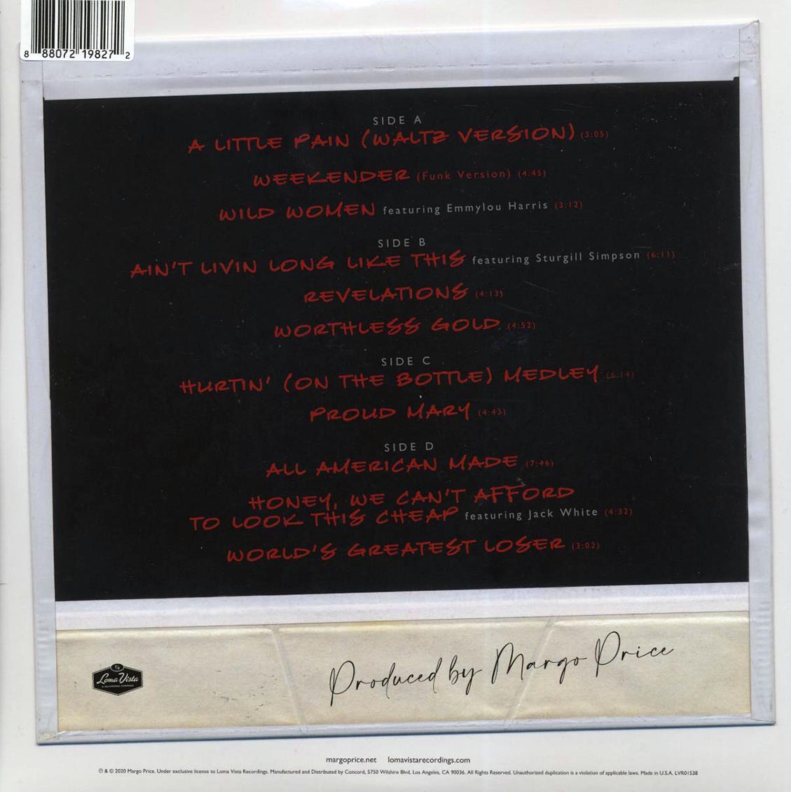 Margo Price - Perfectly Imperfect At The Ryman (ltd. ed.) (2xLP) (red/clear vinyl) Vinyl Record
