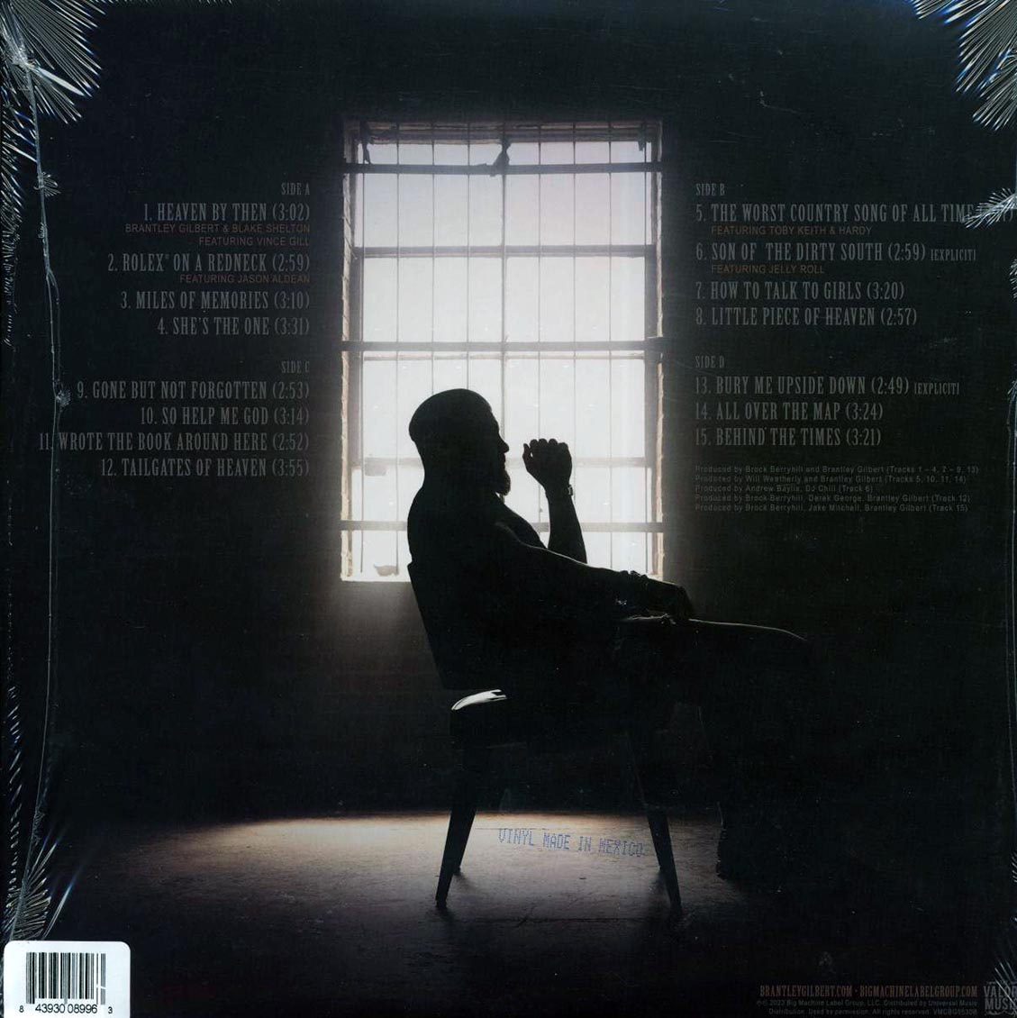 Brantley Gilbert - So Help Me God (2xLP) (deluxe edition) (clear vinyl) Vinyl Record