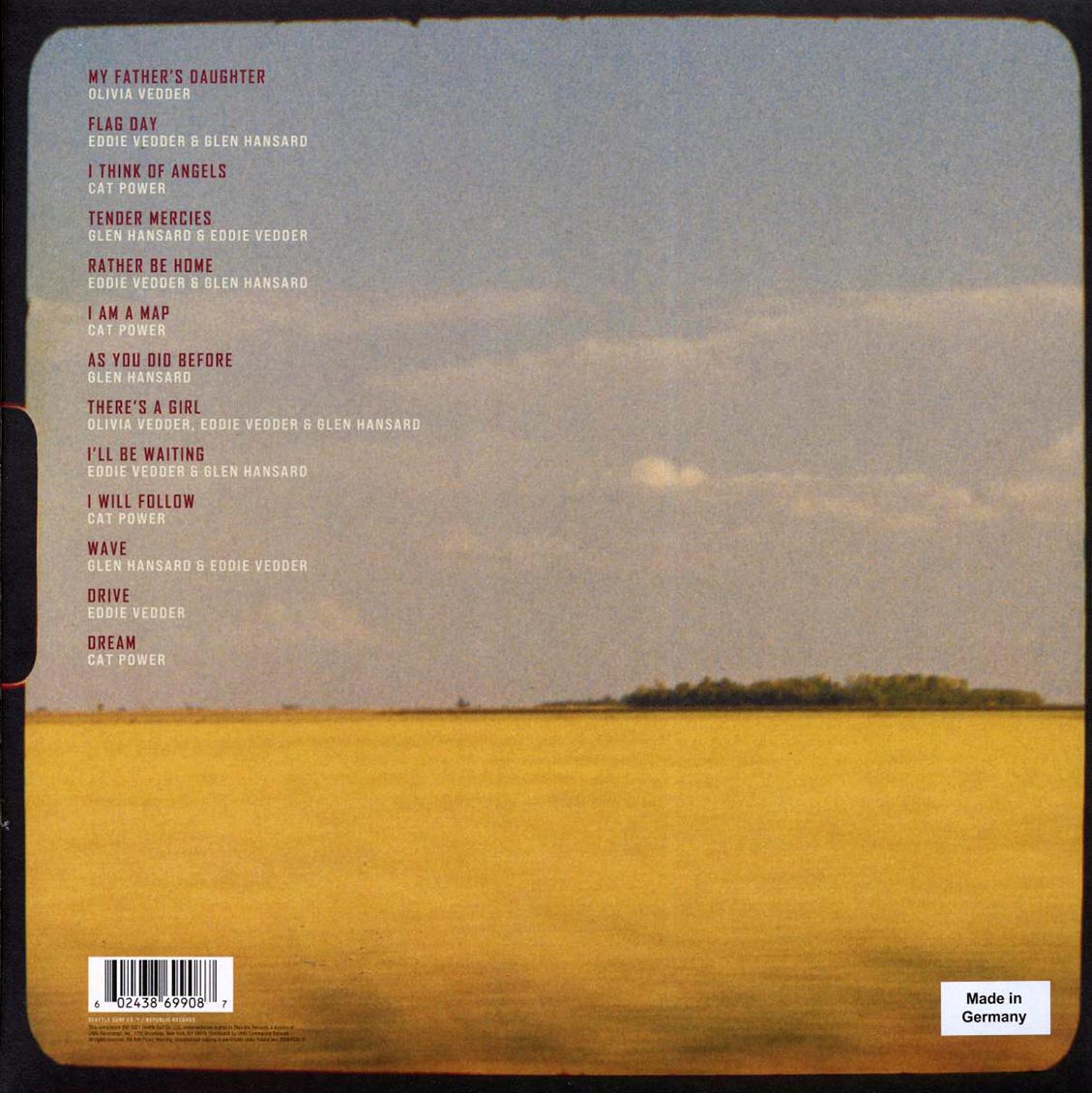 Eddie Vedder, Glen Hansard, Cat Power, Olivia Vedder - Flag Day: Original Soundtrack Vinyl Record