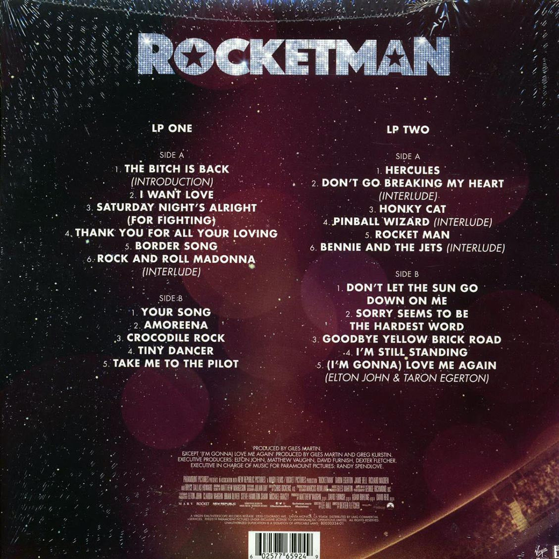 Taron Egerton, Elton John, Etc. - Rocketman: Music From The Motion Picture (2xLP) Vinyl Record