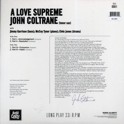 John Coltrane - A Love Supreme Vinyl Record