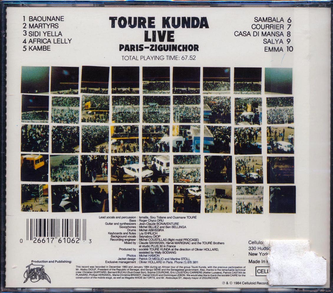 Toure Kunda - Live Music CD