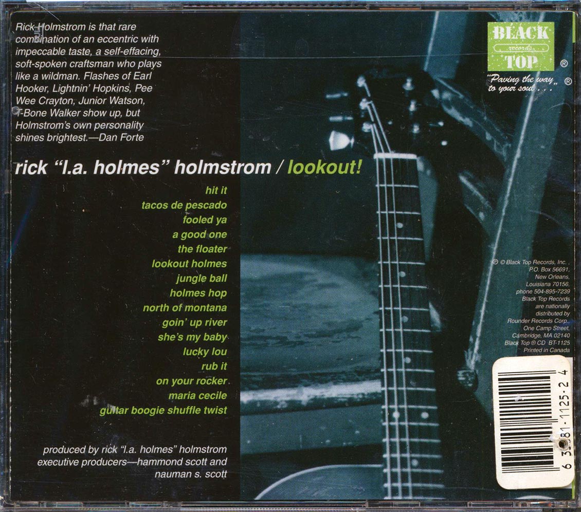Rock LA Holmes Holmstrom - Lookout! Music CD