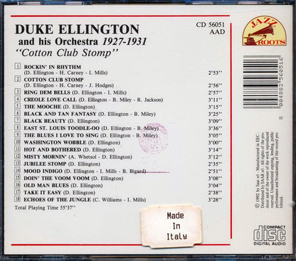 Duke Ellington & His Orchestra - Cotton Club Stomp: 1927-1931 Music CD