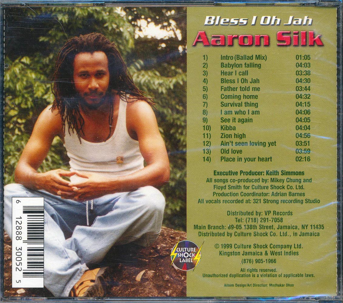 Aaron Silk - Bless I Oh Jah Music CD