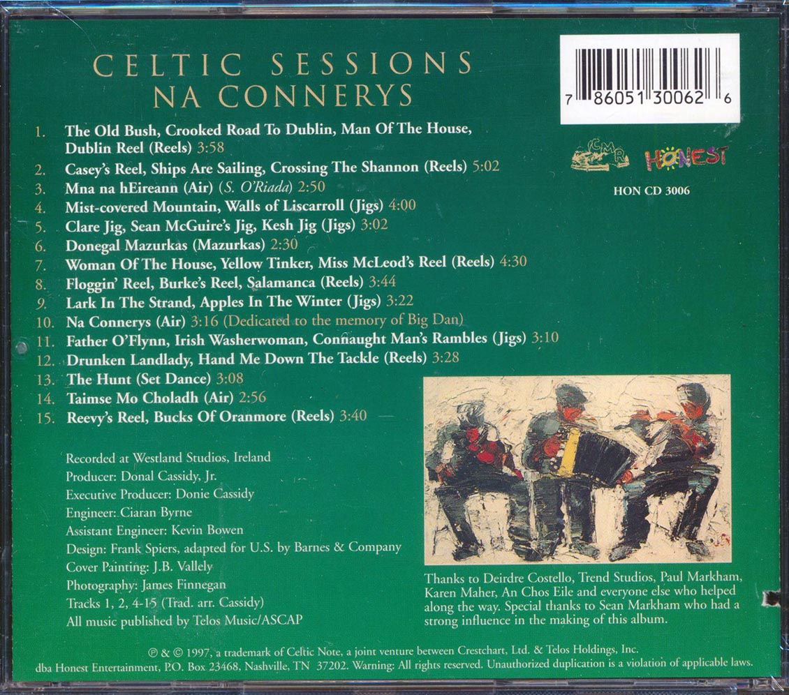Na Connerys - Celtic Sessions Music CD
