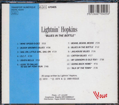 Lightnin' Hopkins - Blues In The Bottle: Living The Blues Music CD