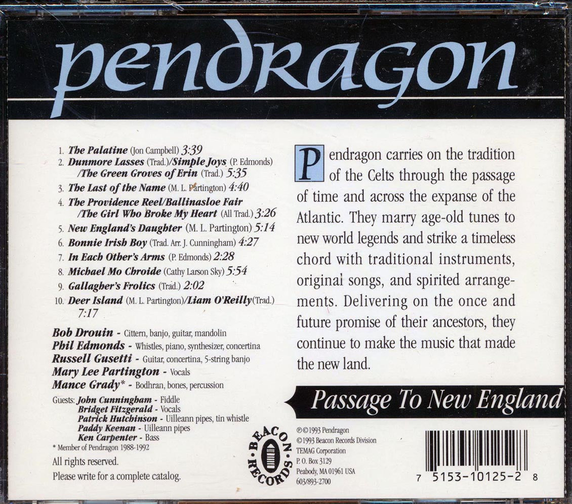 Pendragon - Passage To New England Music CD