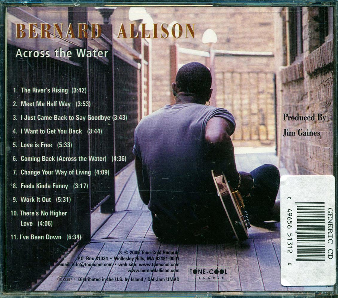 Bernard Allison - Across The Water (incl. 16-page booklet) Music CD