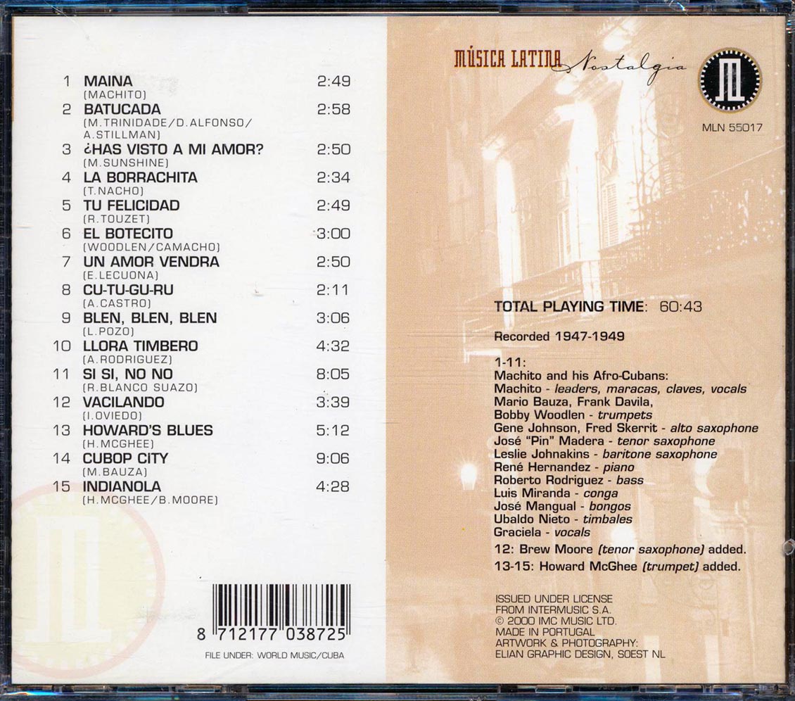 Machito & His Afro-Cubans - Blen, Blen, Blen Music CD