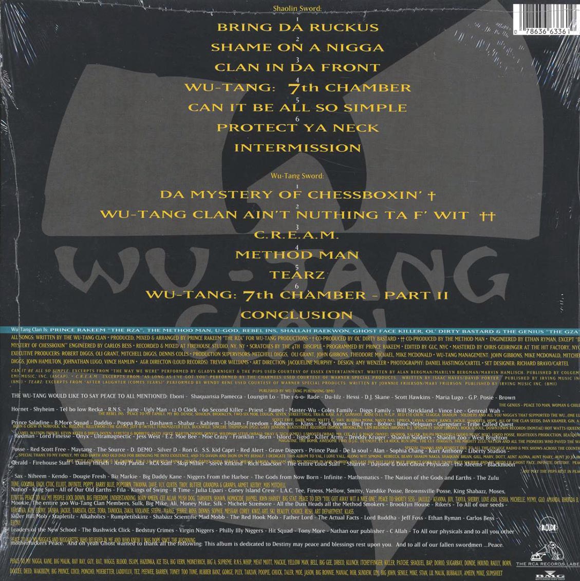 Wu-Tang Clan - Enter The Wu-Tang Clan: 36 Chambers Vinyl Record