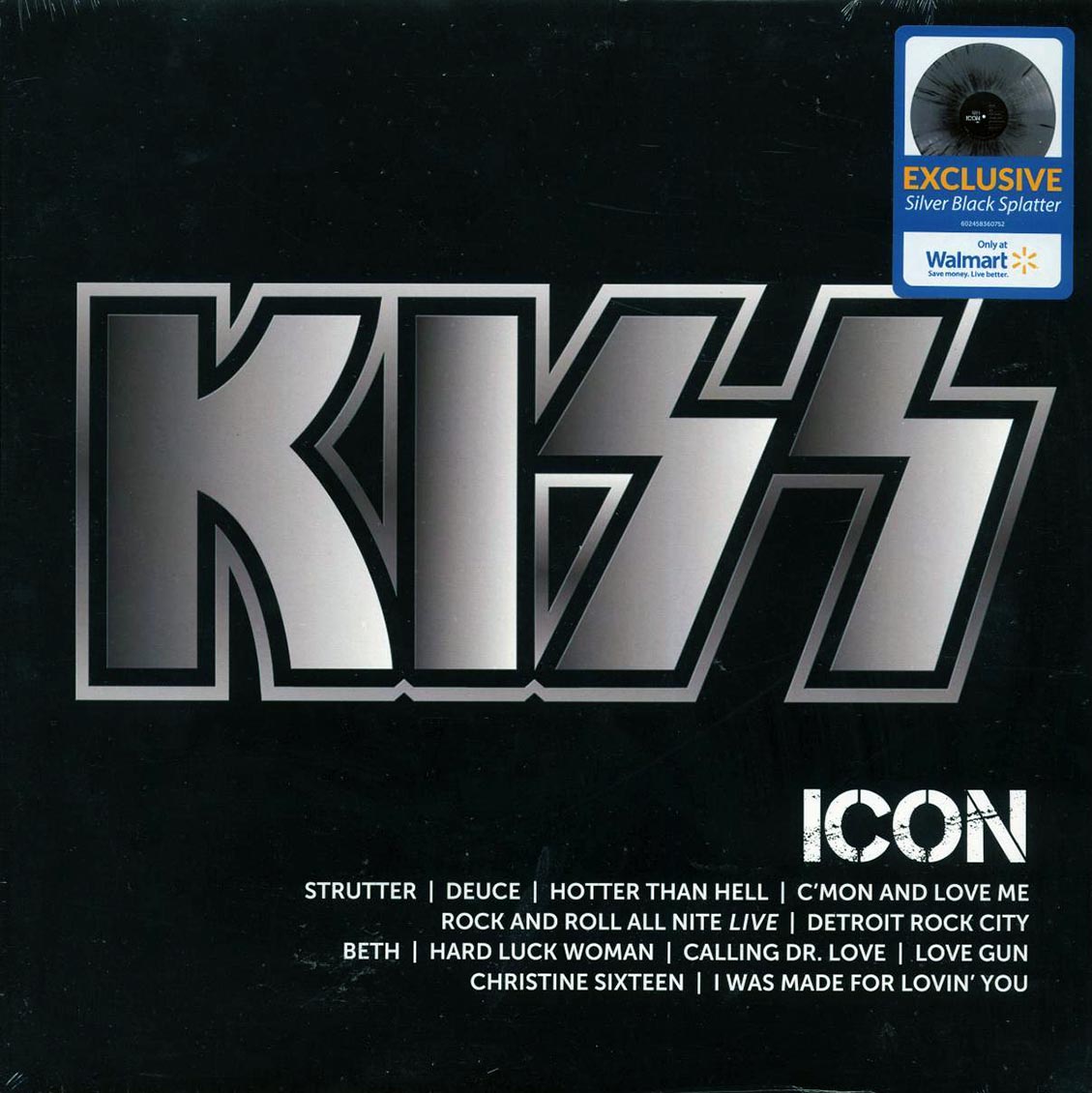 Kiss - Icon (silver/black vinyl) Vinyl Record