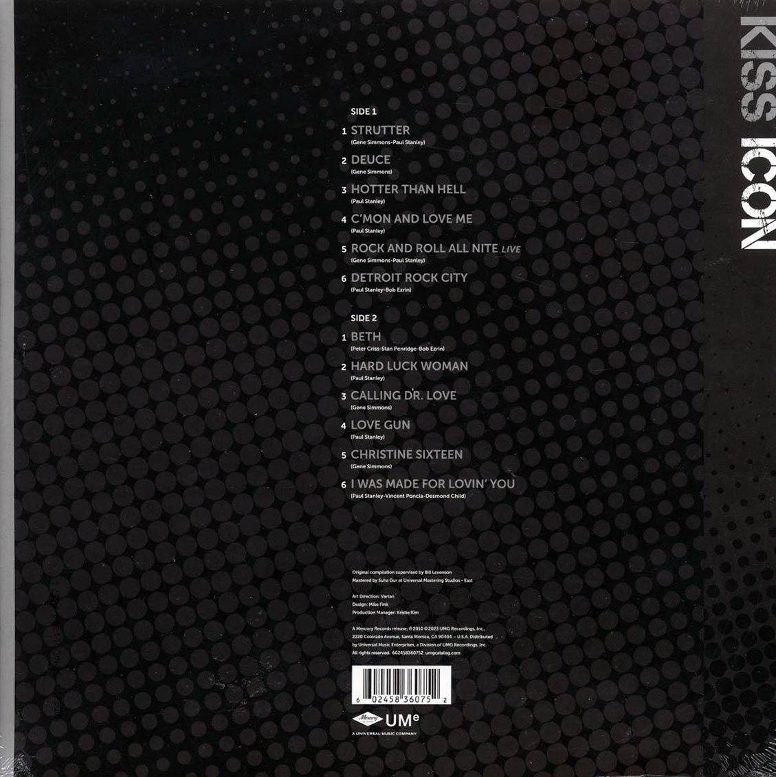 Kiss - Icon (silver/black vinyl) Vinyl Record