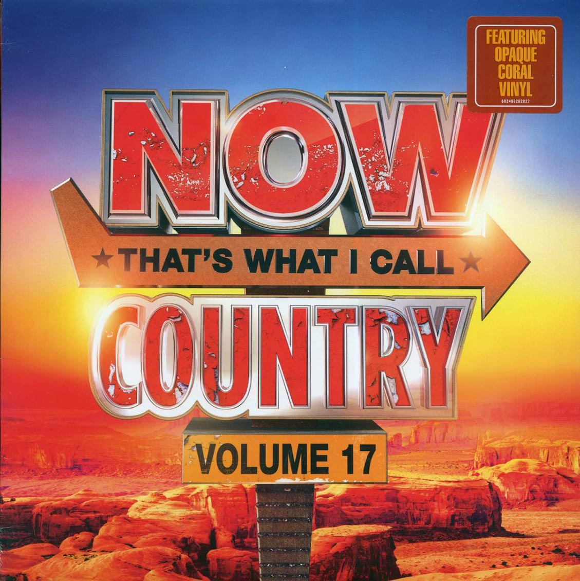 Chris Stapleton, Jordan Davis, Luke Combs, Morgan Wallen, Etc. - Now That's What I Call Country Volume 17 (coral vinyl) Vinyl Record