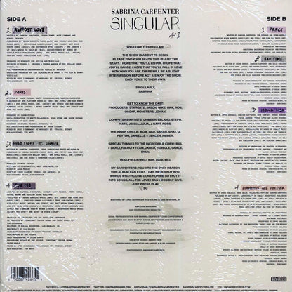Sabrina Carpenter - Singular Act I Vinyl Record
