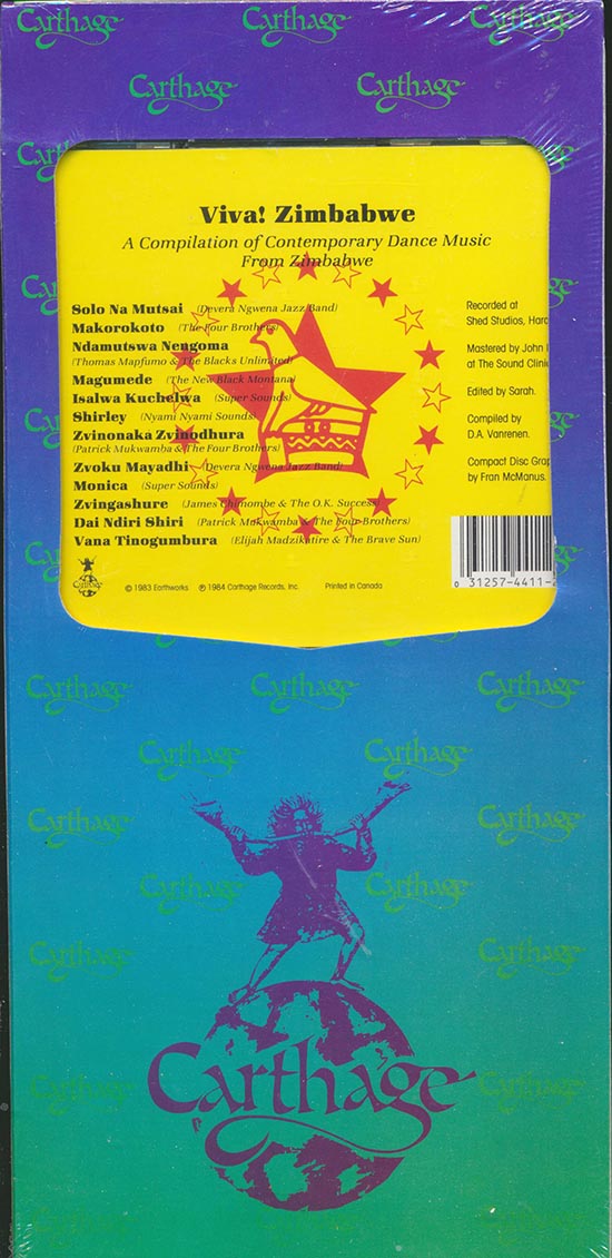 Devera Ngwea Jazz Band, Thomas Mapfumo, Super Sounds, Etc. - Viva! Zimbabwe: Dance Music From Zimbabwe (orig. longbox packaging) Music CD