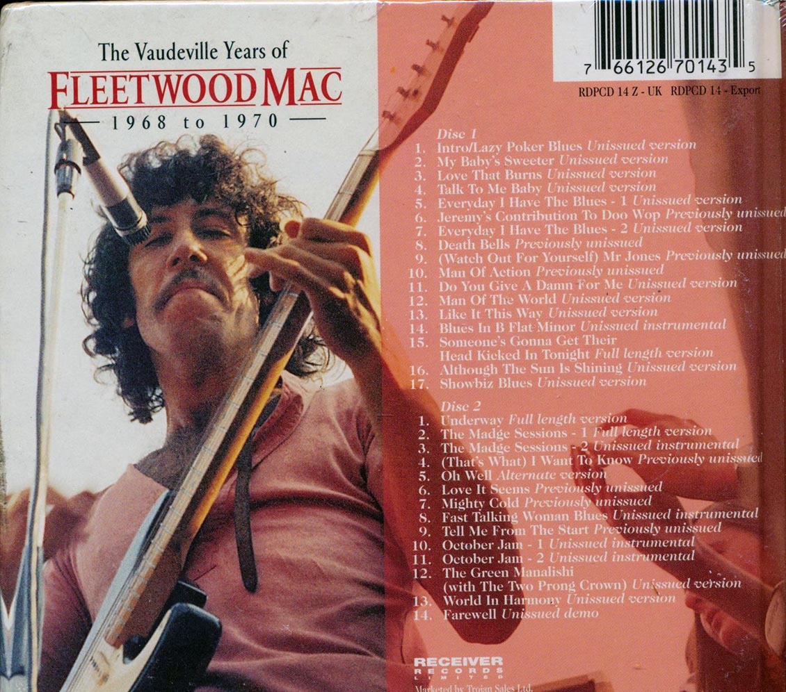 Fleetwood Mac - The Vaudeville Years Of Fleetwood Mac: 1968 To 1970 (casebound set) (31 tracks) (2xCD) (incl. large booklet) Music CD