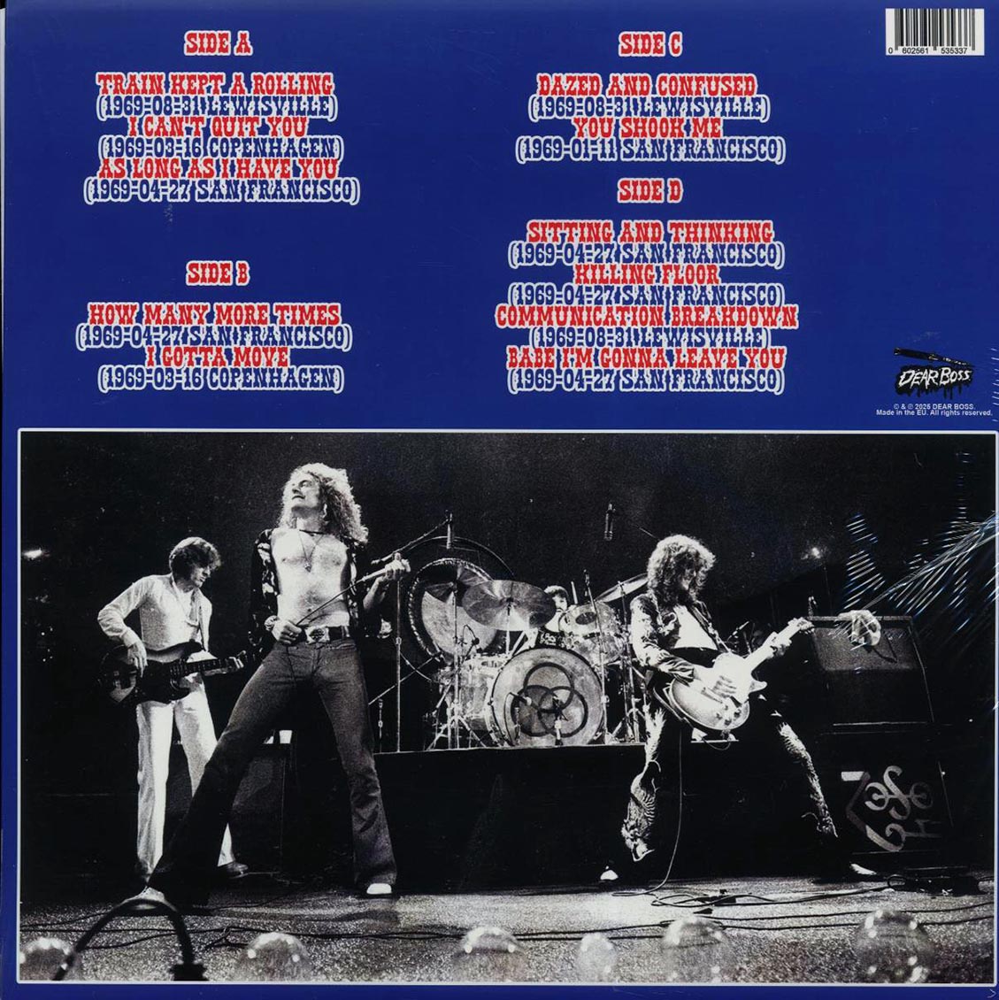 Led Zeppelin - Evolution Is Timing: 1969 Radio Sessions (ltd. 300 copies made) (2xLP) (blue vinyl) Vinyl Record