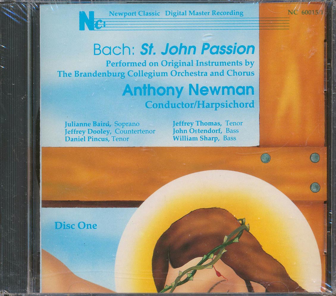 The Brandenburg Collegium Orchestra And Chorus - St. John Passion Part 1 + Part 2 (2xCD) Music CD