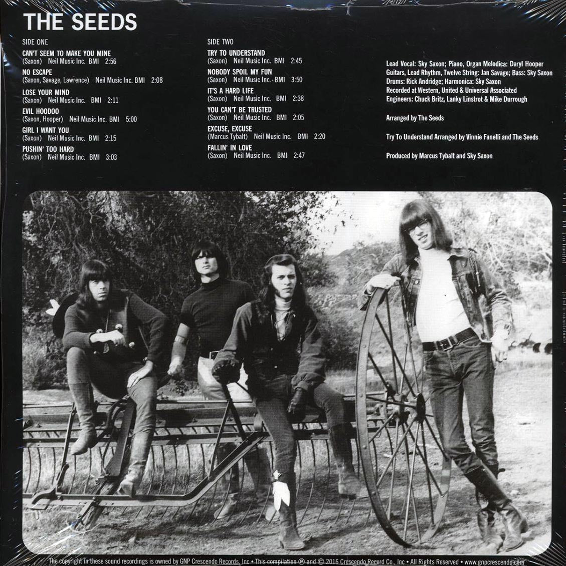 The Seeds - The Seeds (+9 bonus tracks) (mono) (2xLP) (180g) (deluxe edition) Vinyl Record