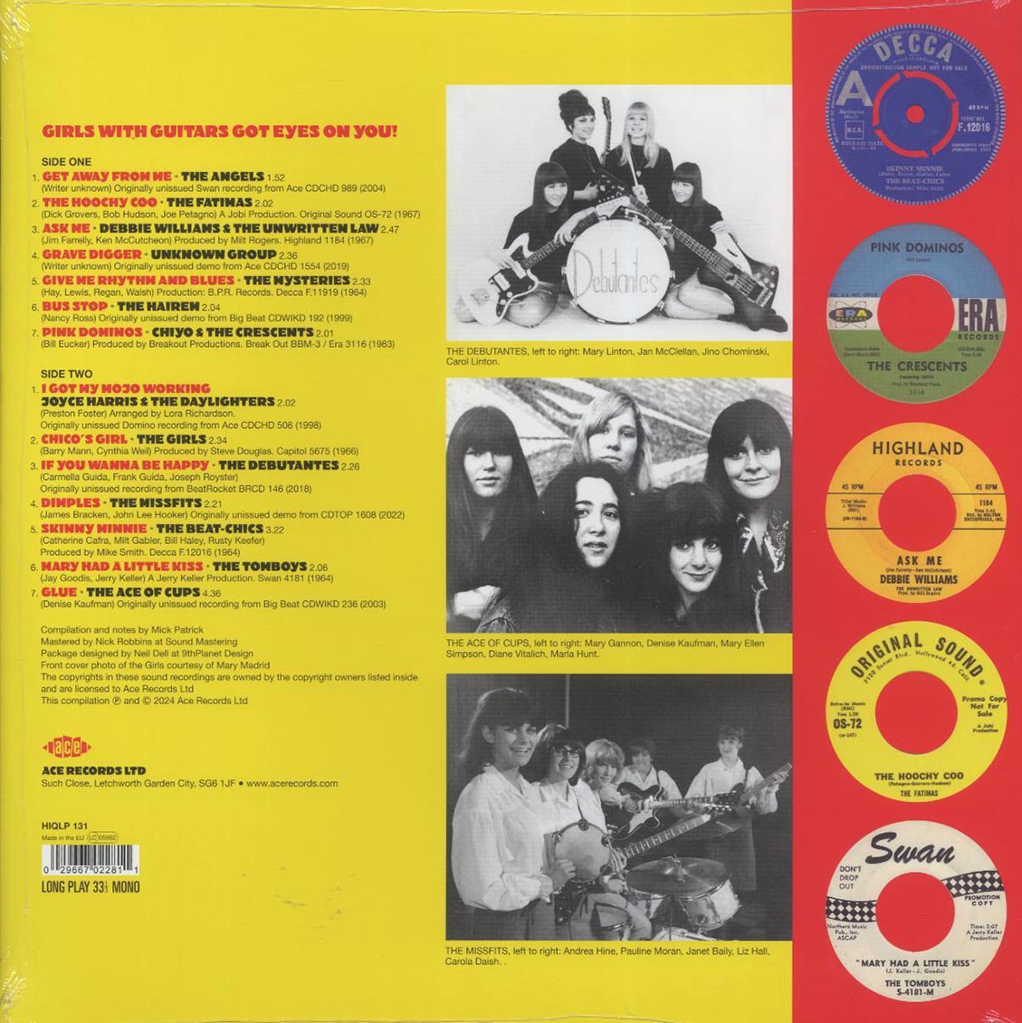 The Fatimas, The Hairem, The Girls, The Ace Of Cups, The Tomboys, Etc. - Girls With Guitars Got Eyes For You! (180g) Vinyl Record
