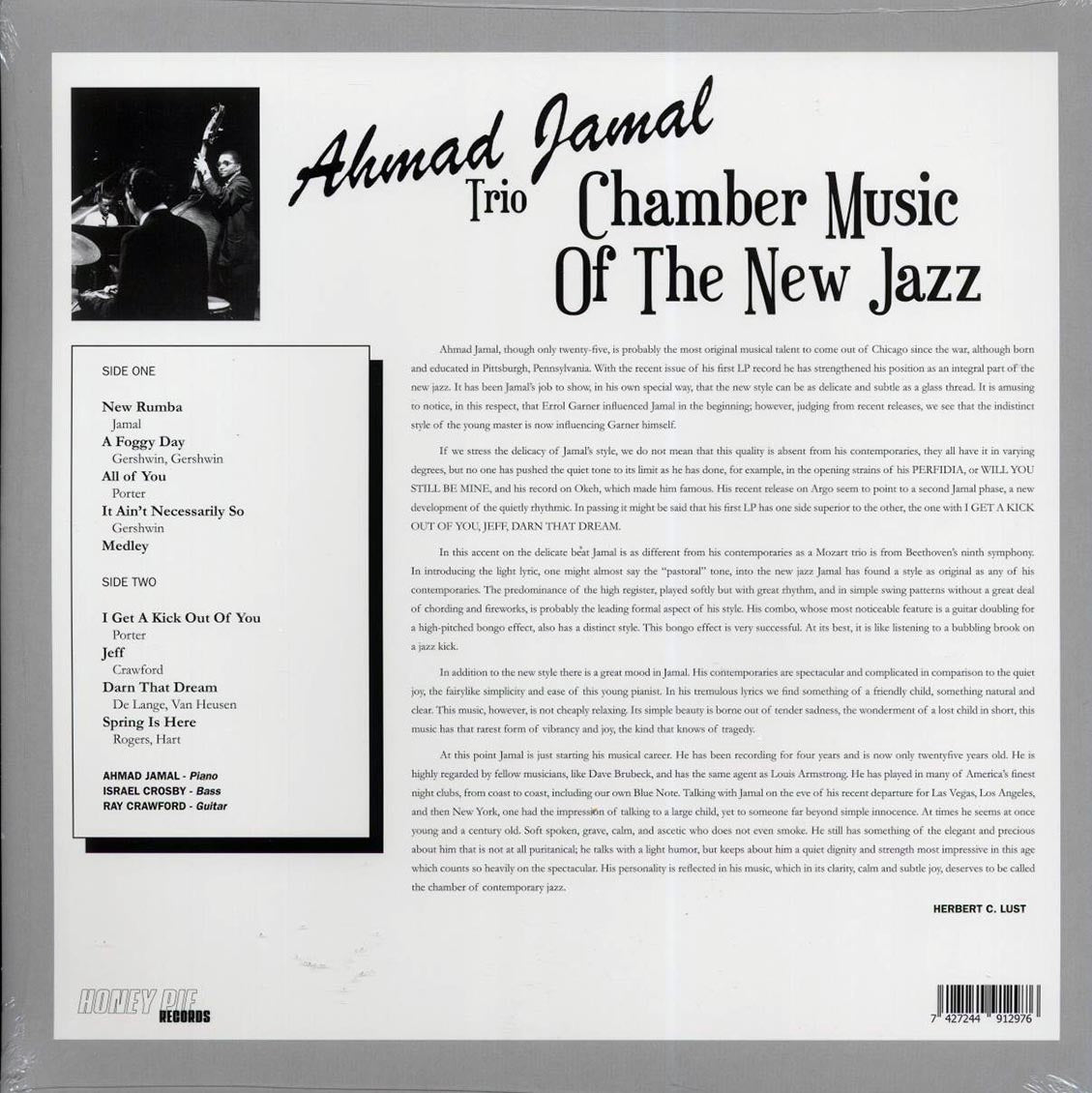 Ahmad Jamal - Chamber Music Of The New Jazz Vinyl Record