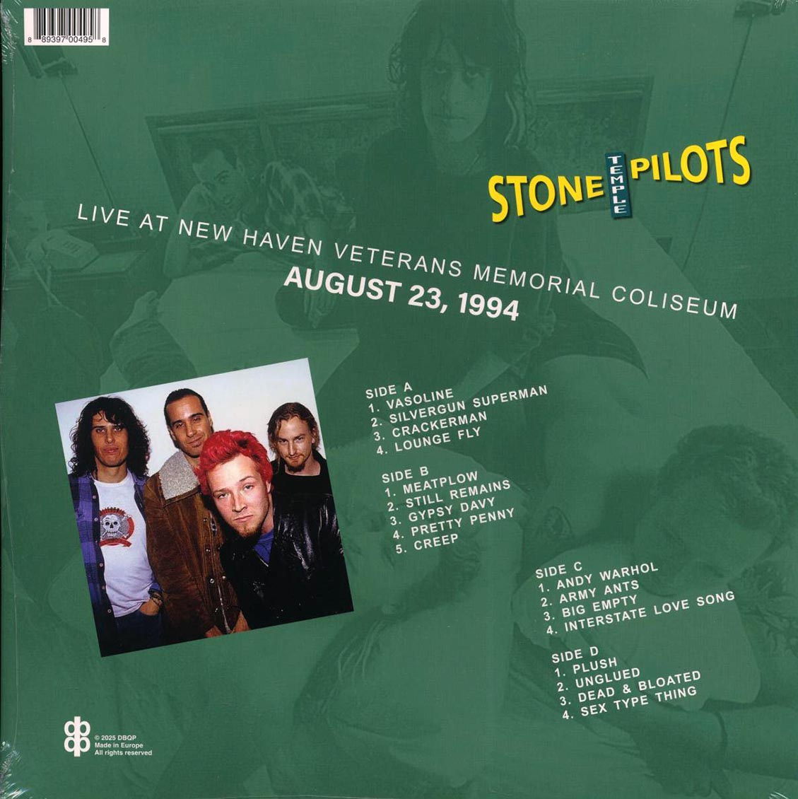 Stone Temple Pilots - Live At New Haven Veterans Memorial Coliseum, August 23, 1994 (2xLP) Vinyl Record